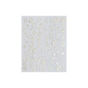 SHEIN STAR MOON NAIL METALLIC DECAL STICKERS (1 SHEET)